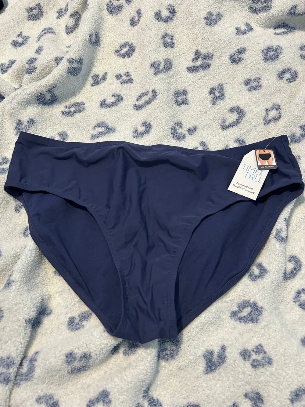 Time and Tru Navy Bikini Brief